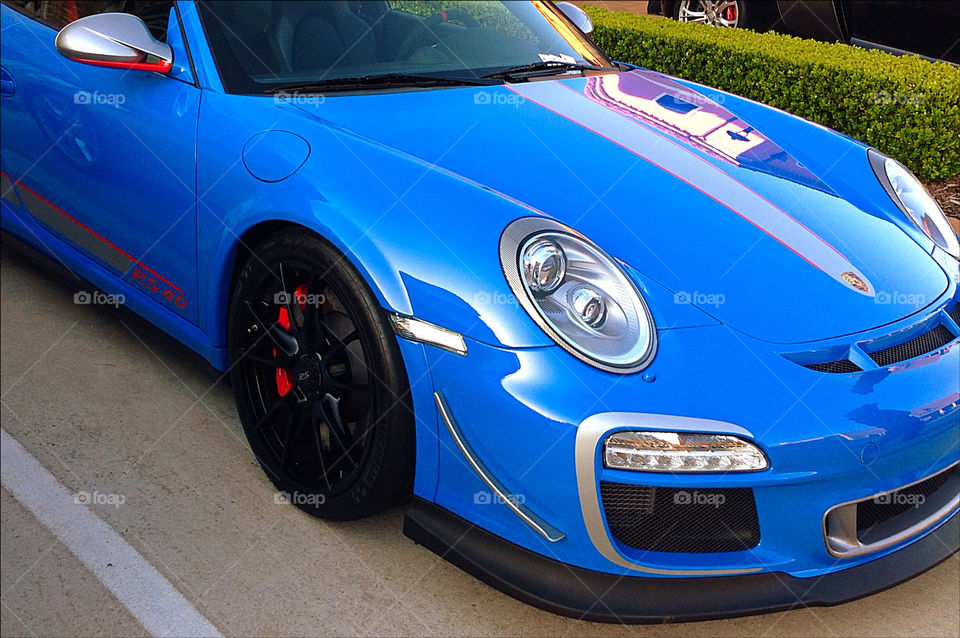 Blue Porsche