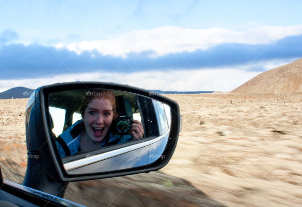 Selfie in the car