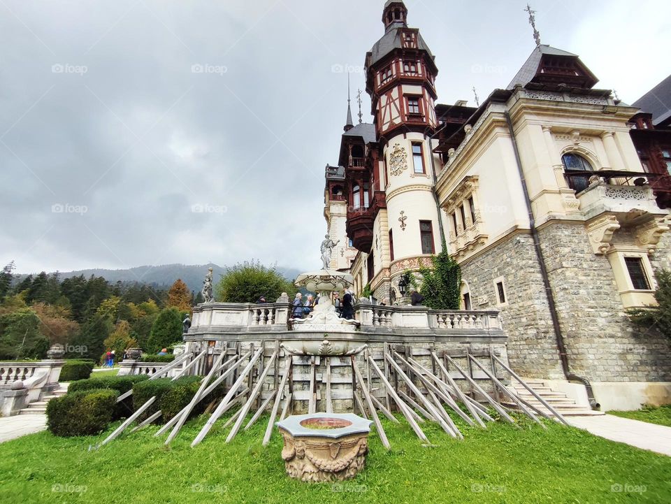 Famous Peles Castle, Sinaia, Romania