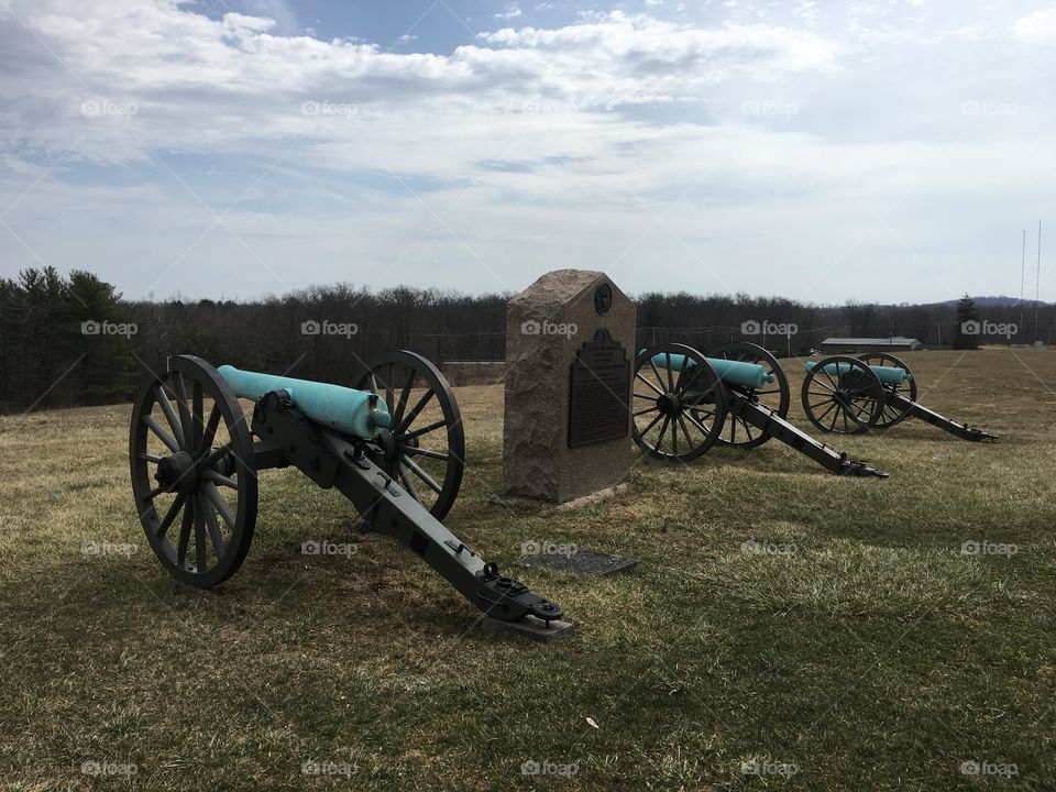 Civil war cannons 