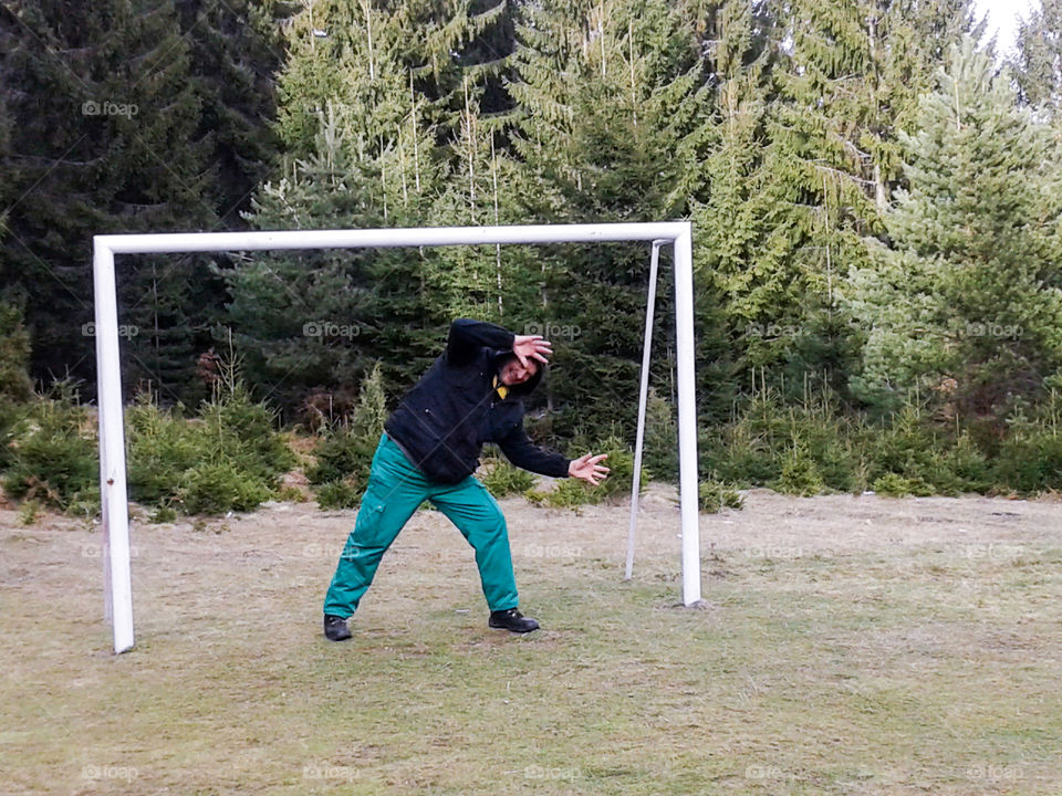 hop for a ball,in the nature...