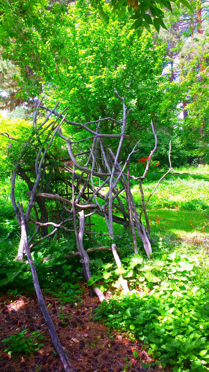 "Handmade Wooden Trellis"