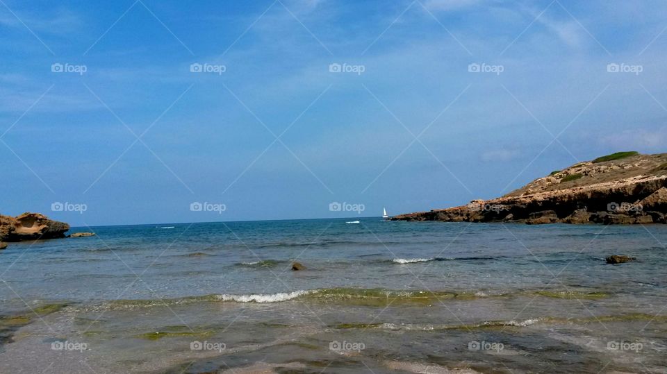 beach in The mediterranean sea from North Sardinia