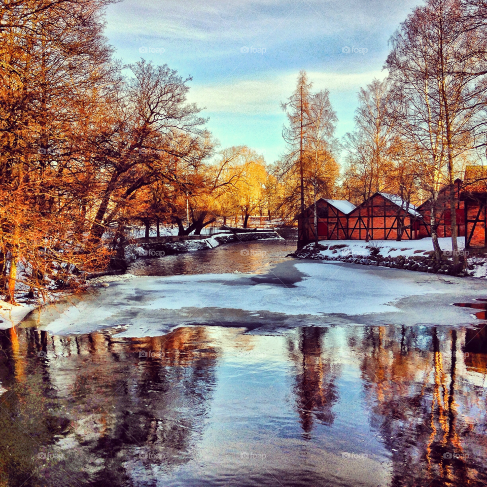 Scenic view during winter