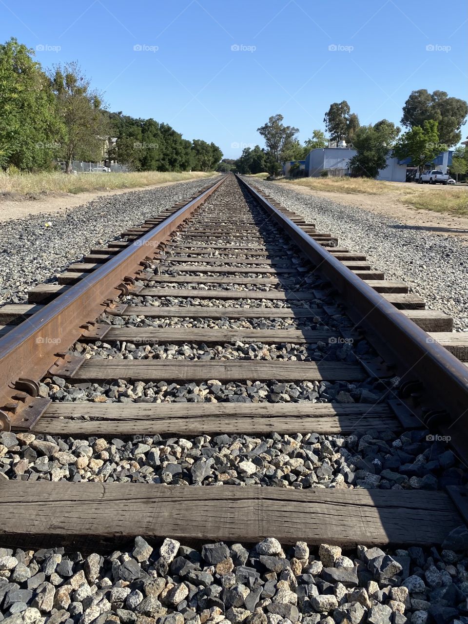 Train tracks in Paso Robles California 