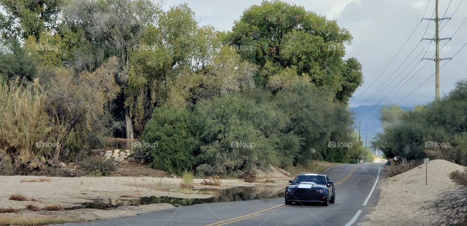 driving round the puddles