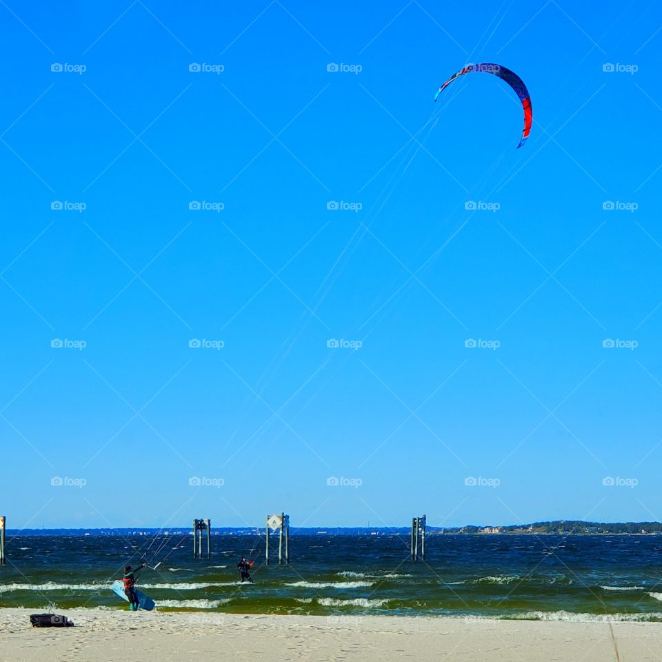 kite boarding