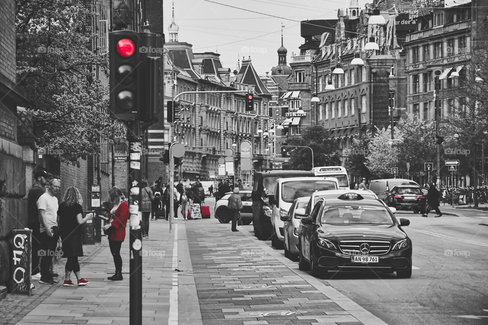 Streets of copenhagen Denmark.