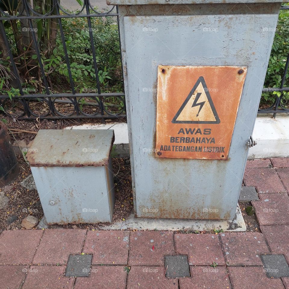 electrical panel box with high voltage