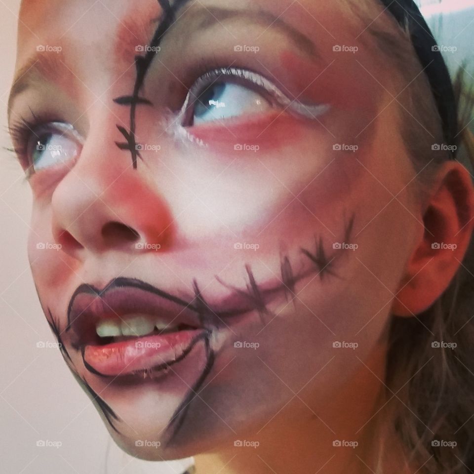 made up. scary costume makeup