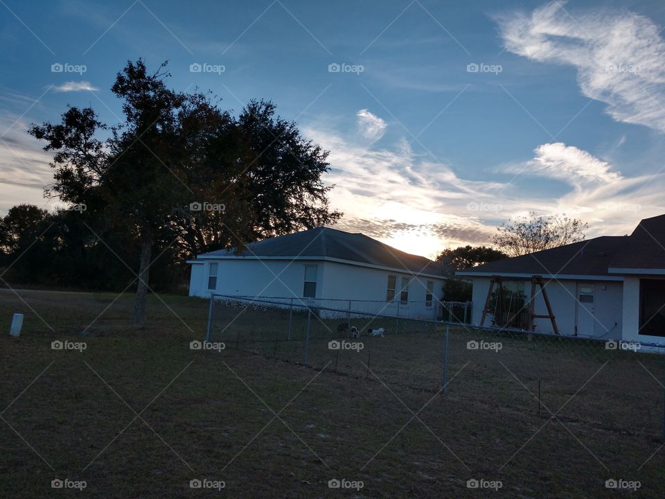 Sapphire sunset without filter