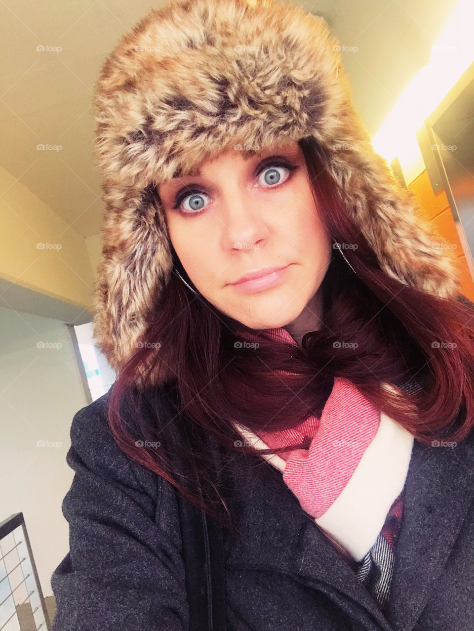 Cold winter warm hat