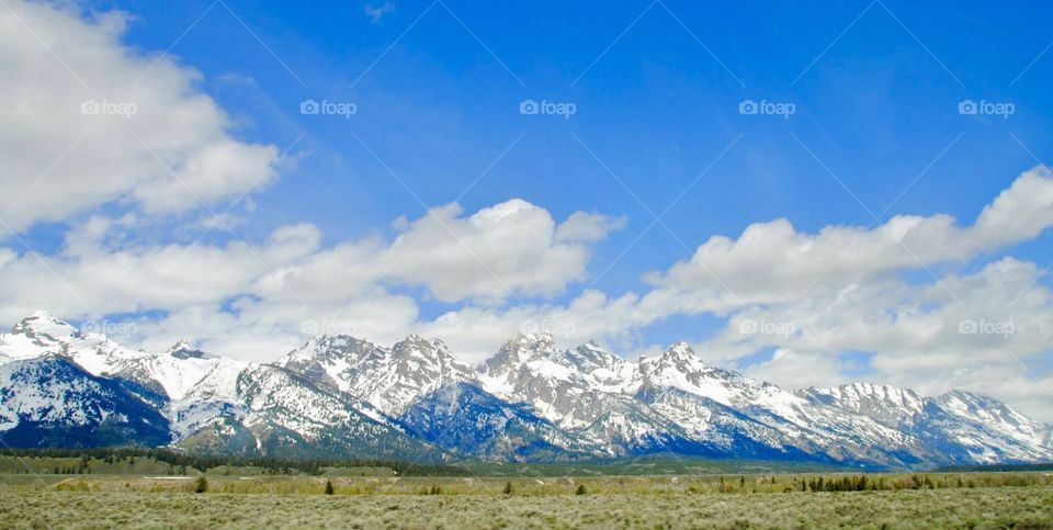Teton Range on a Sunny Afternoon