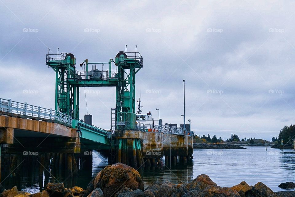 Pier at Vinalhaven, Maine