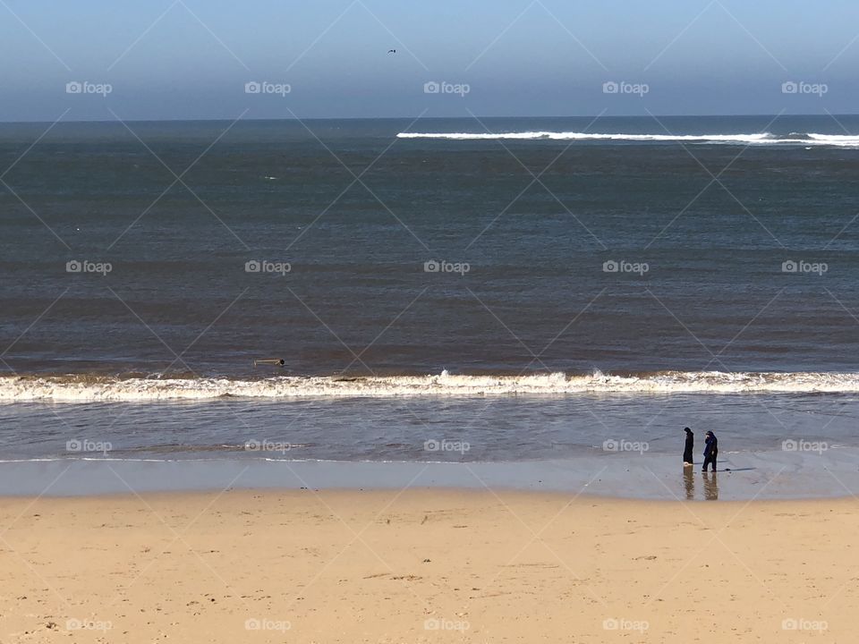 Beach walk Morocco 