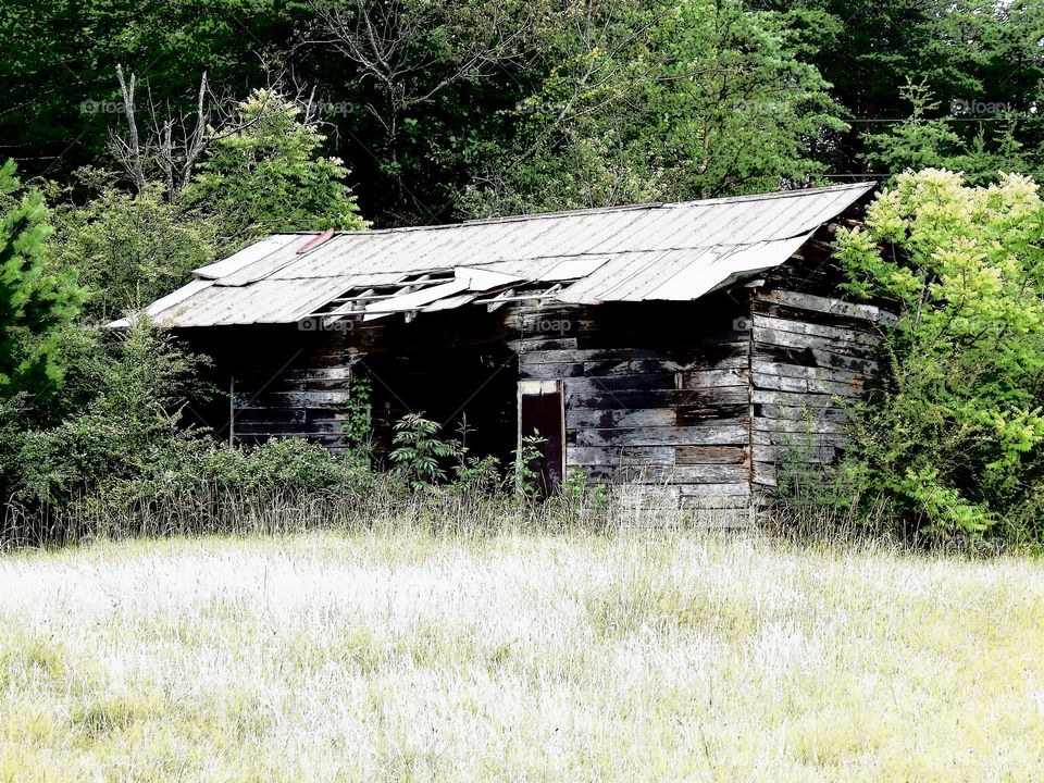 old abandoned home in the North Georgia mountains