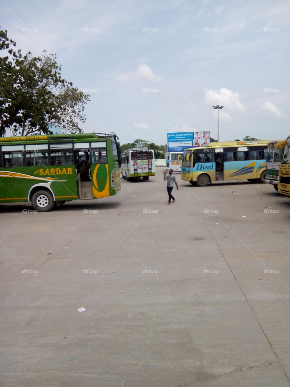 Bus stand of Sangrur city