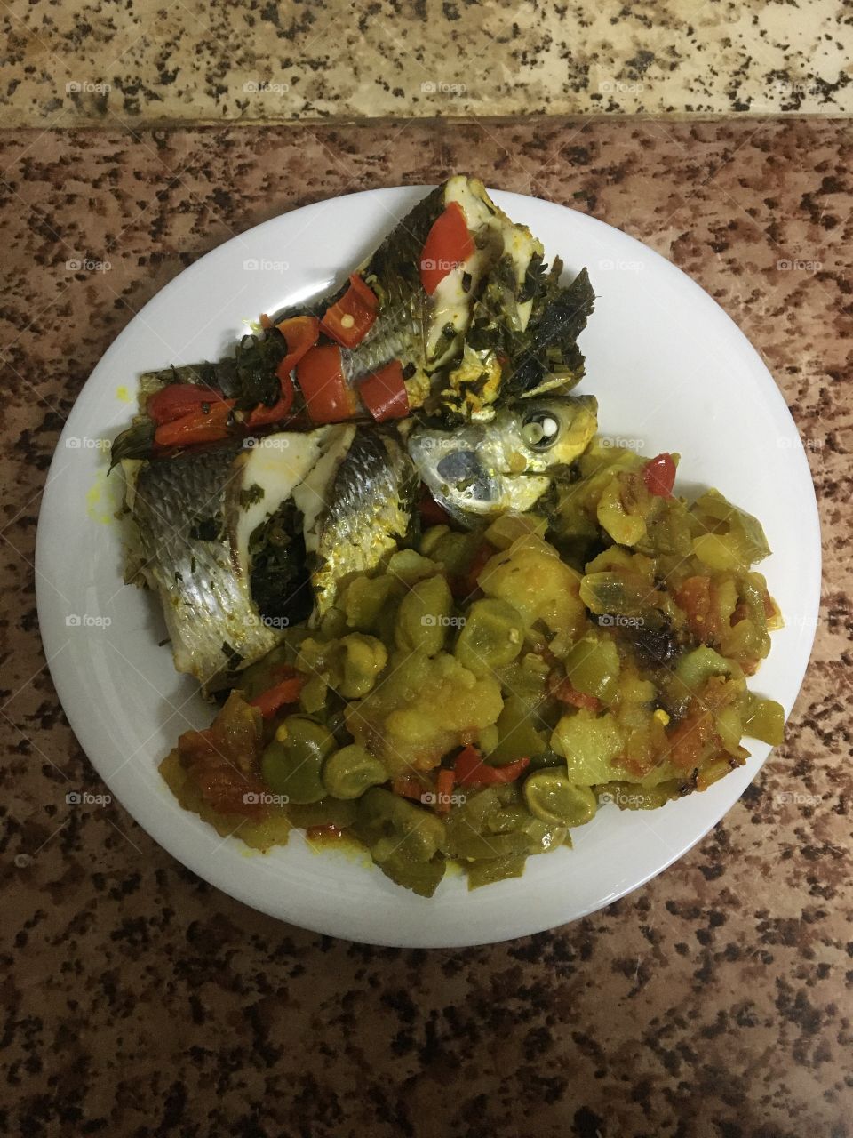 The fish casserole has become overcooked