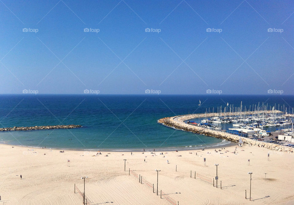 beach sun boat view by barkai