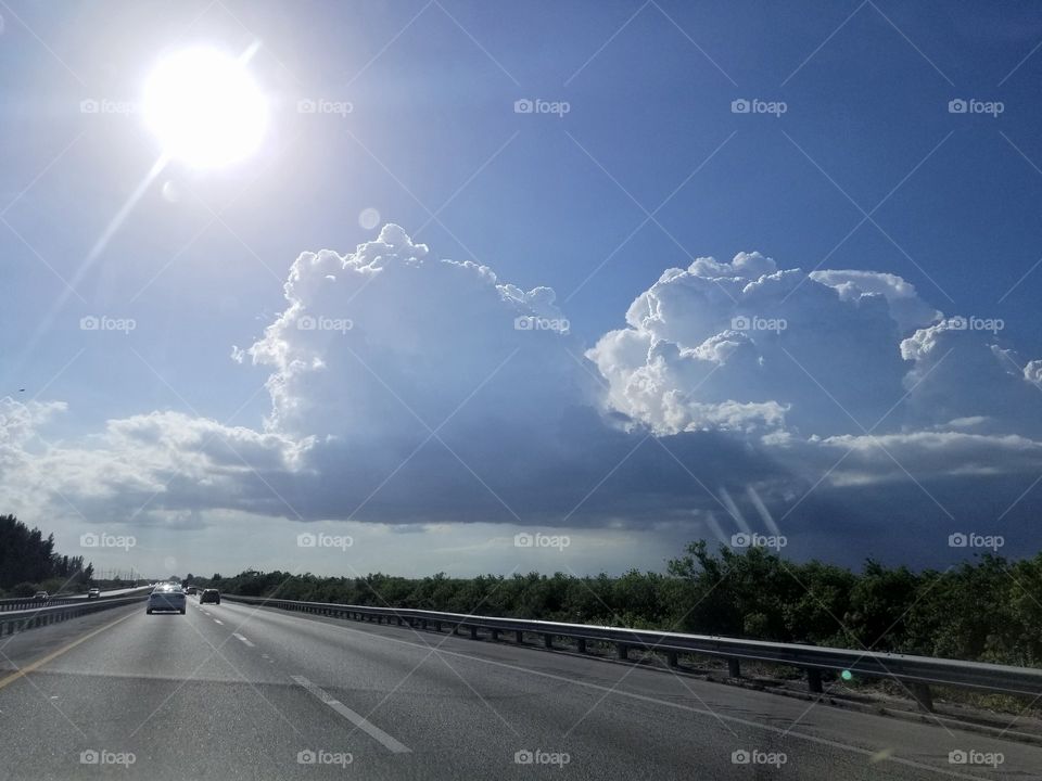 Gorgeous Clouds and Bright Sun