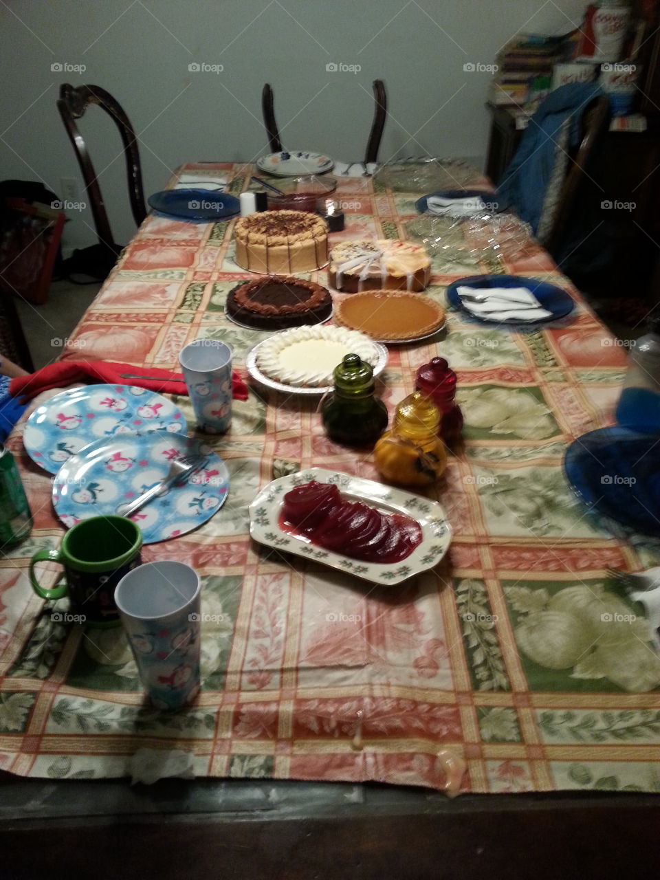 dessert table. thanksgiving