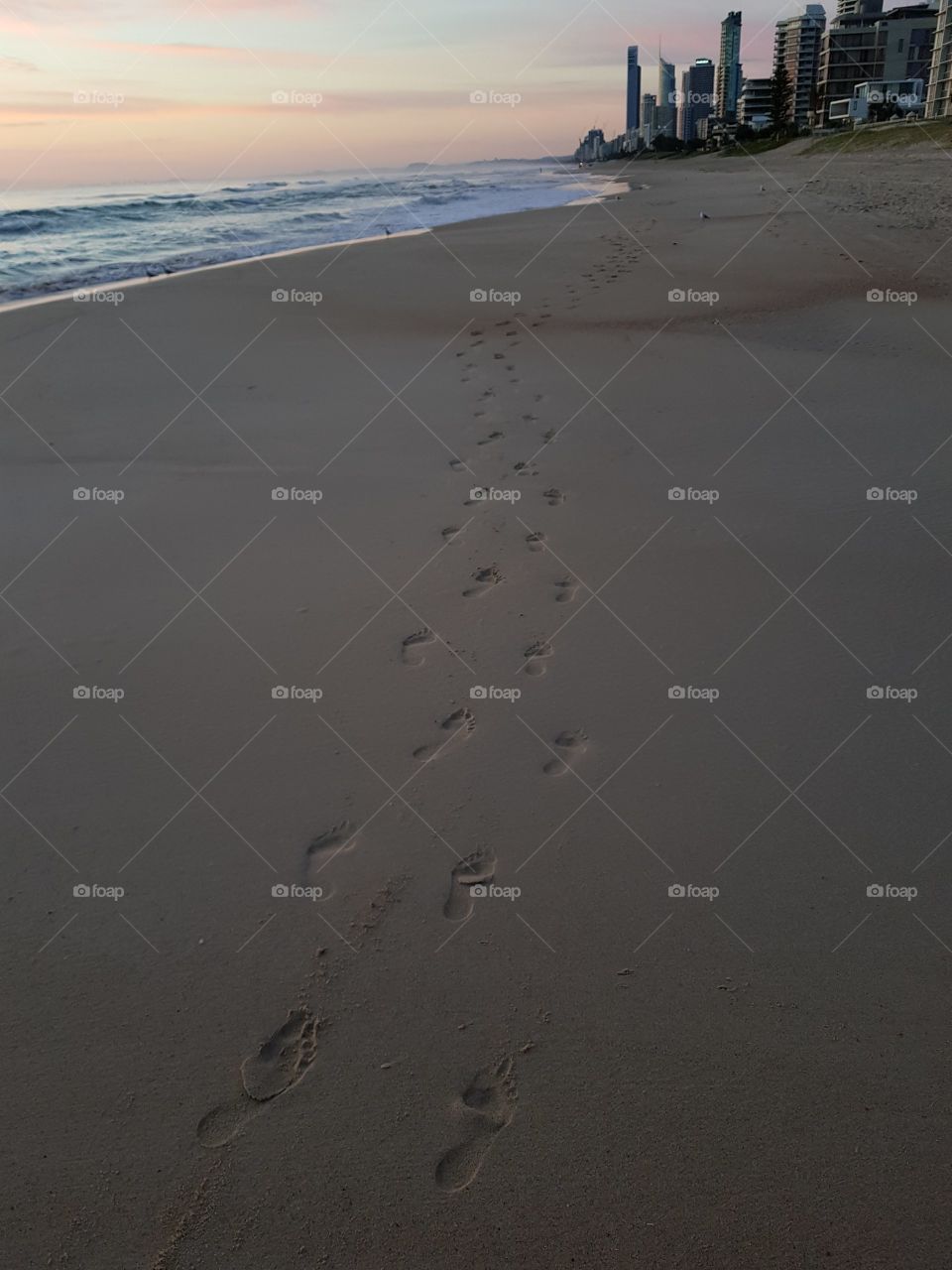 Footprints in the sand