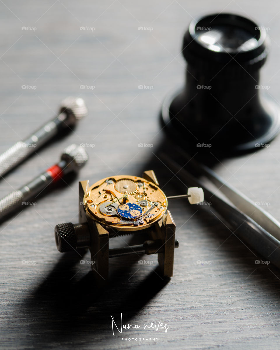 Point of view of a watchmaker