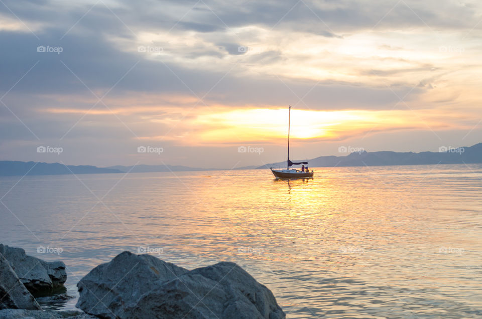 Water, Sunset, Dawn, No Person, Sea