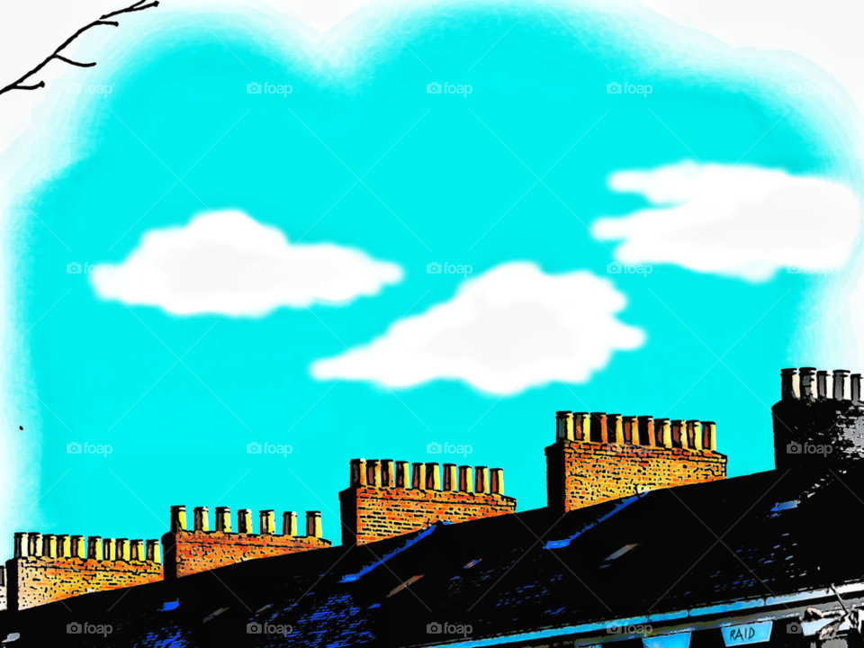 art edit chimney newcastle upon tyne by Raid1968