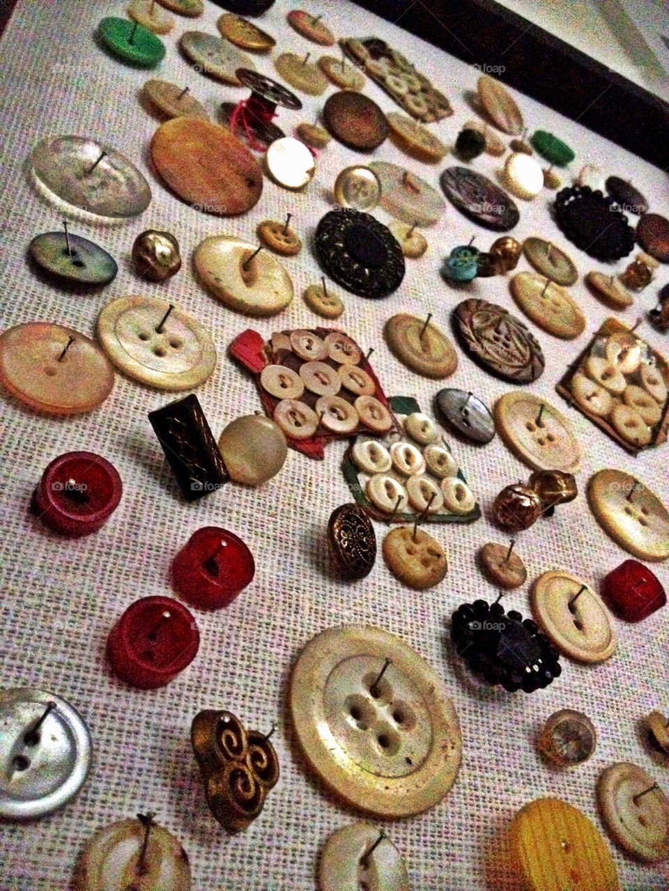 FOUR GENERATIONS OF SPARE BUTTONS