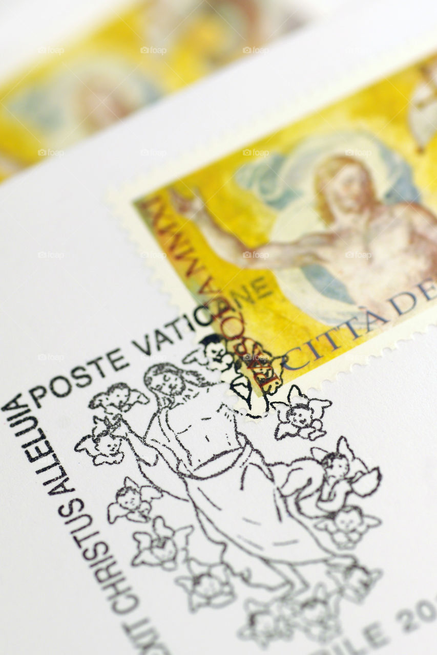Vatican Stamp and Postmark
