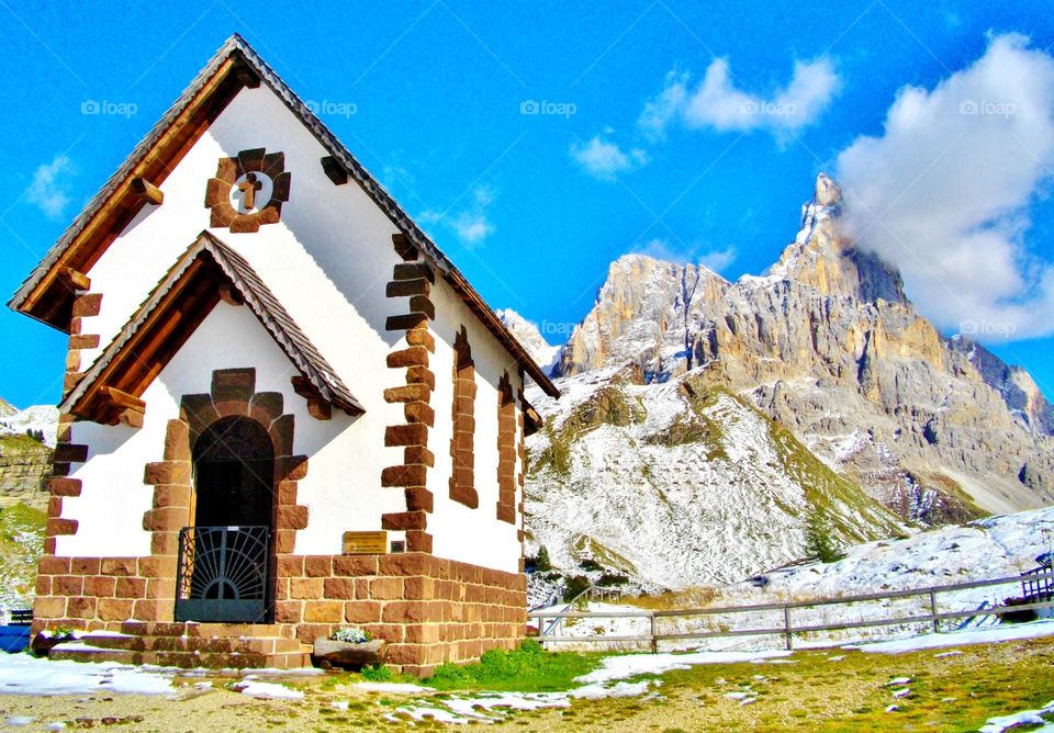 Mountain small church