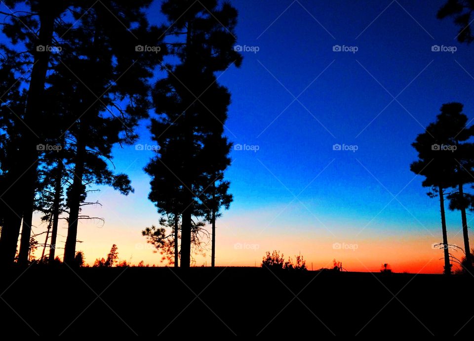 Sunset. Sunset at Gentry Point.