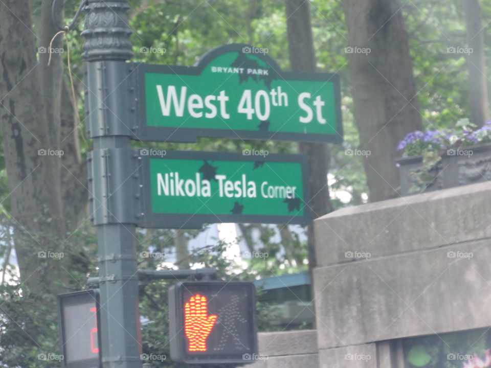 Nikola Tesla Corner & West 40th St