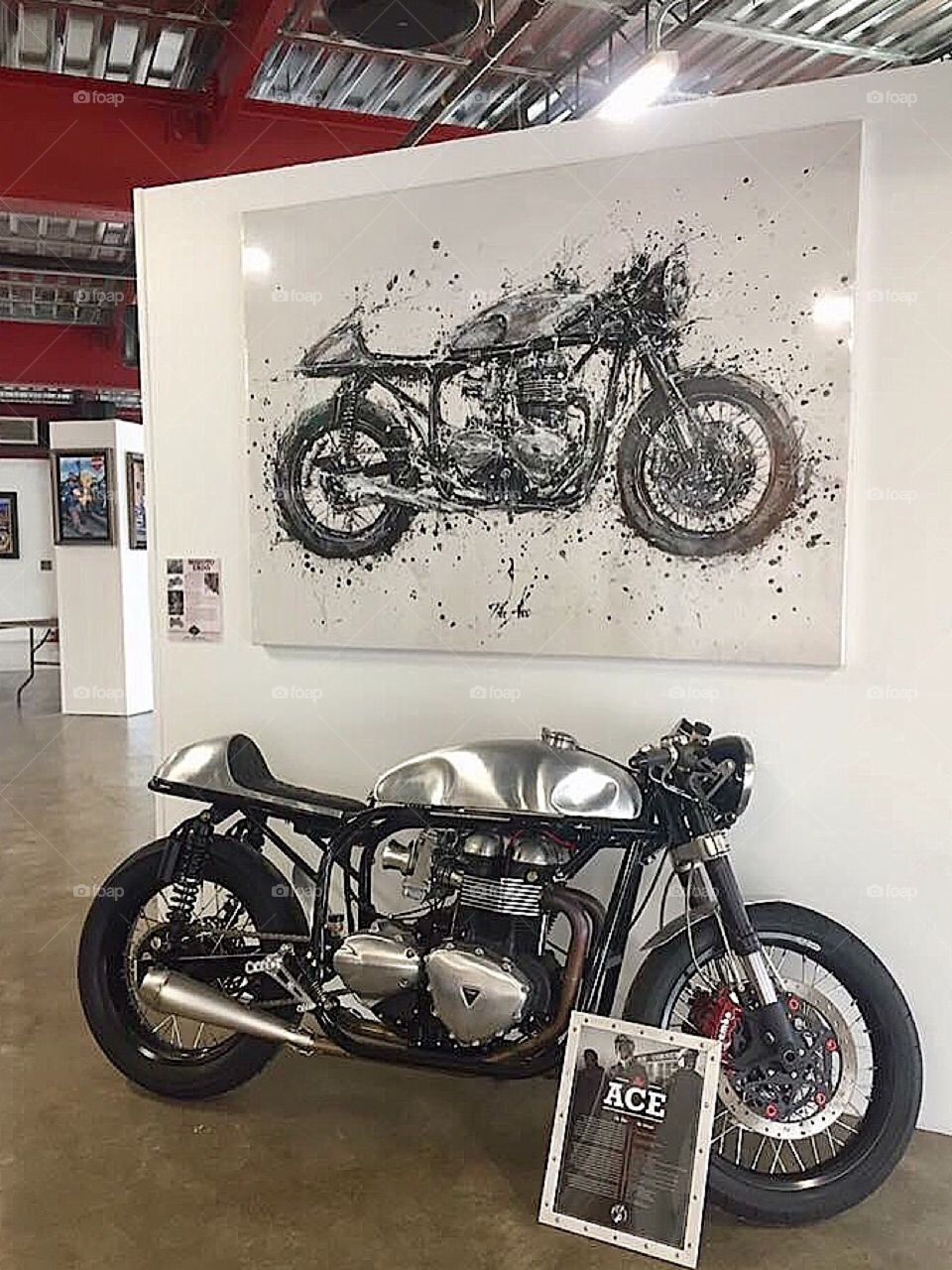 European motorbike display