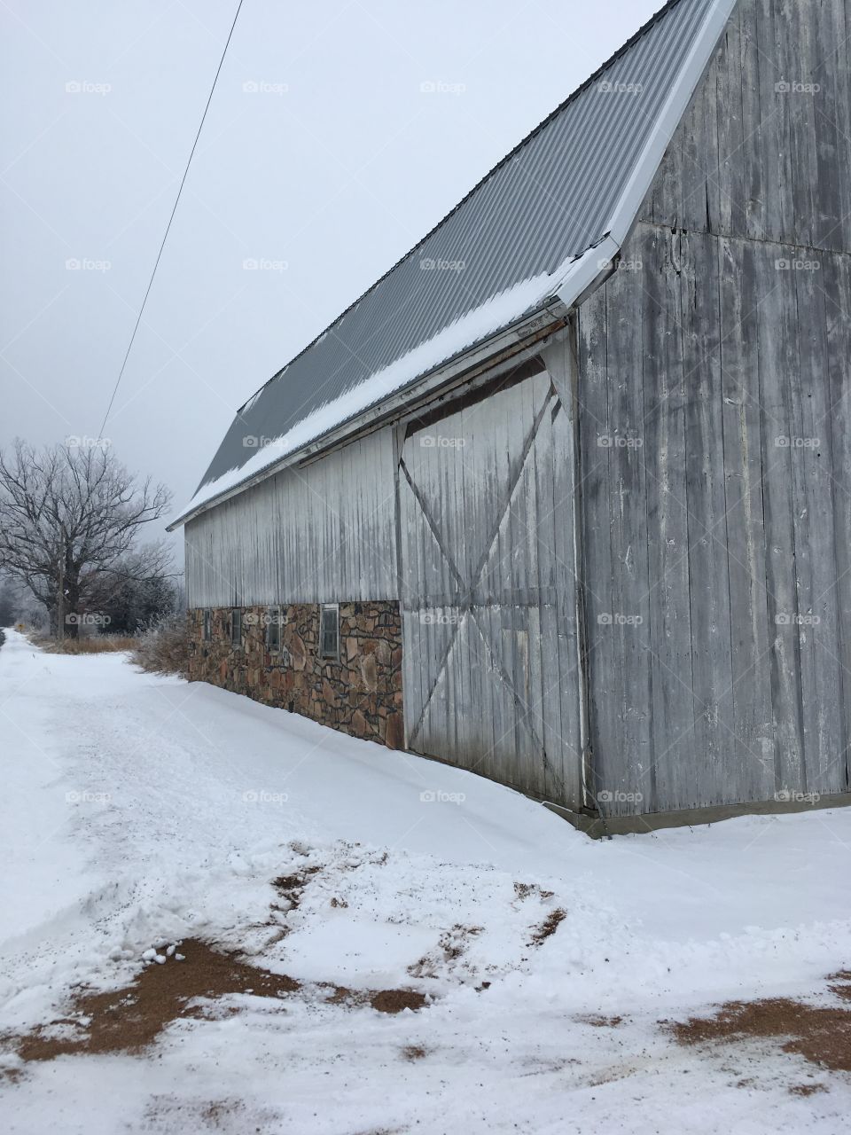 Winter Barn