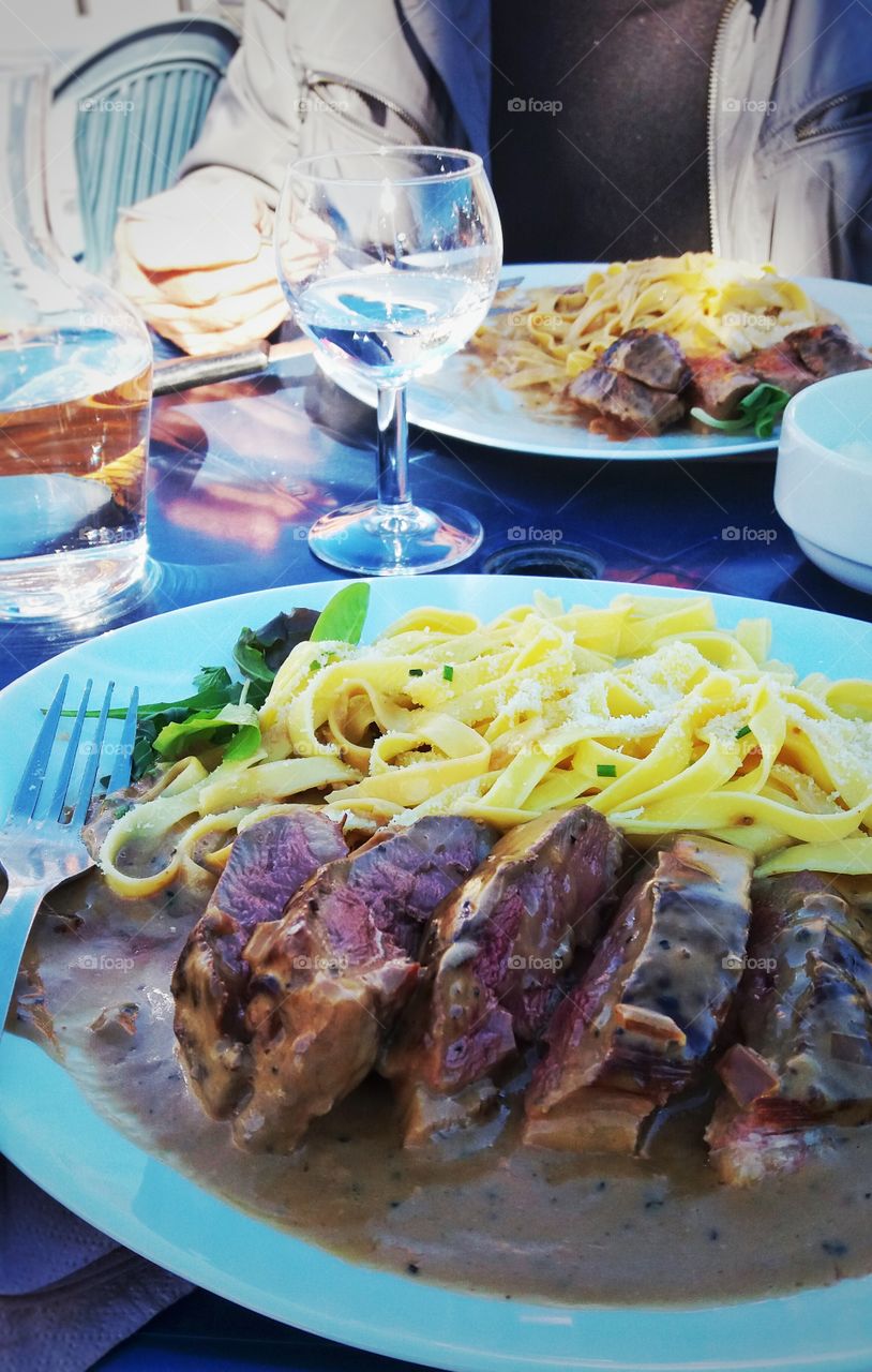 duck pasta in France Nice