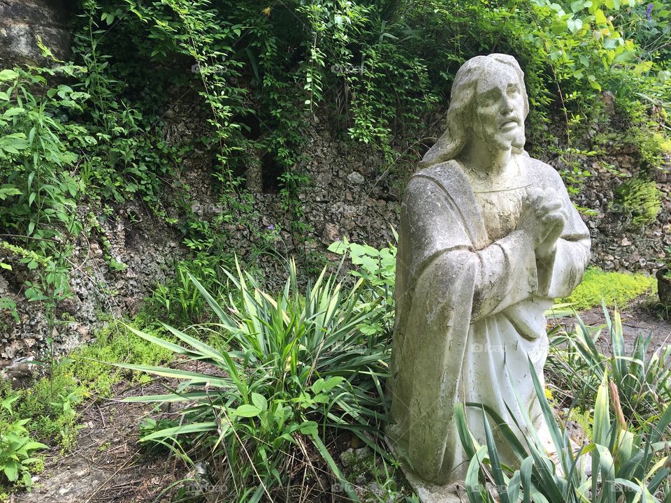 Jesus in garden