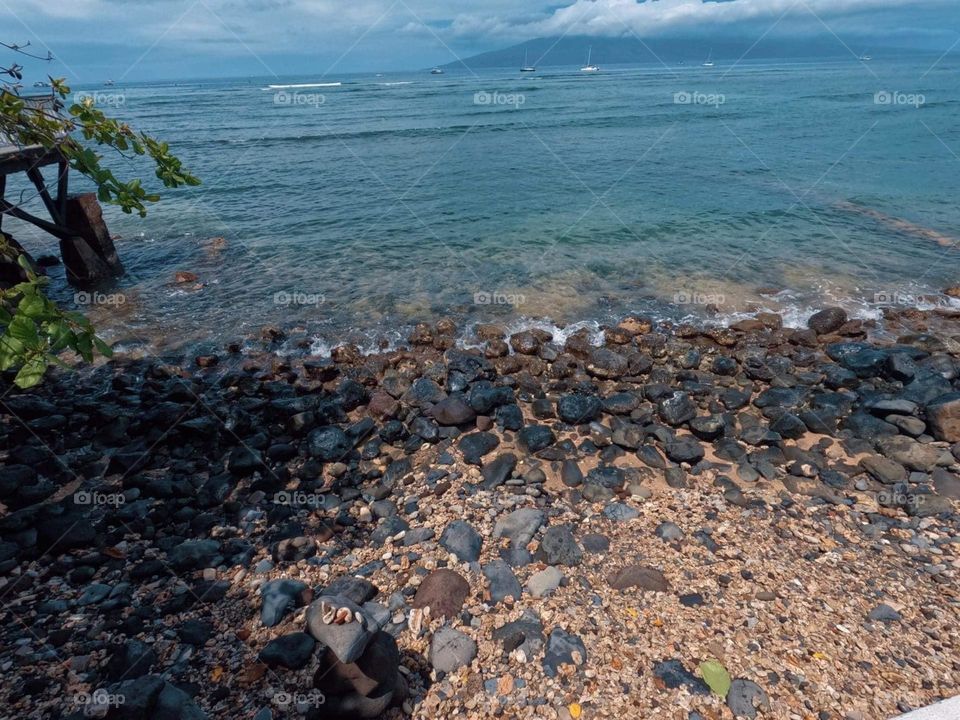 Ground up beautiful beach 