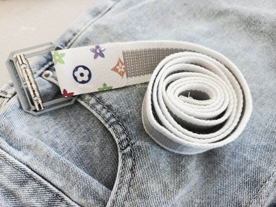 belt and jeans