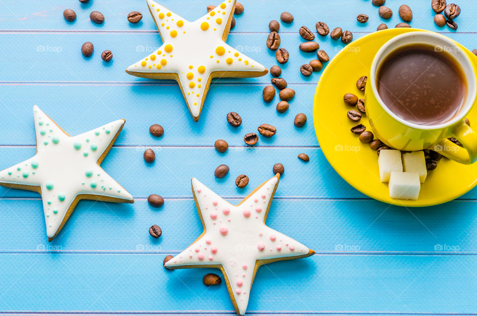 Still life with sweets and coffee