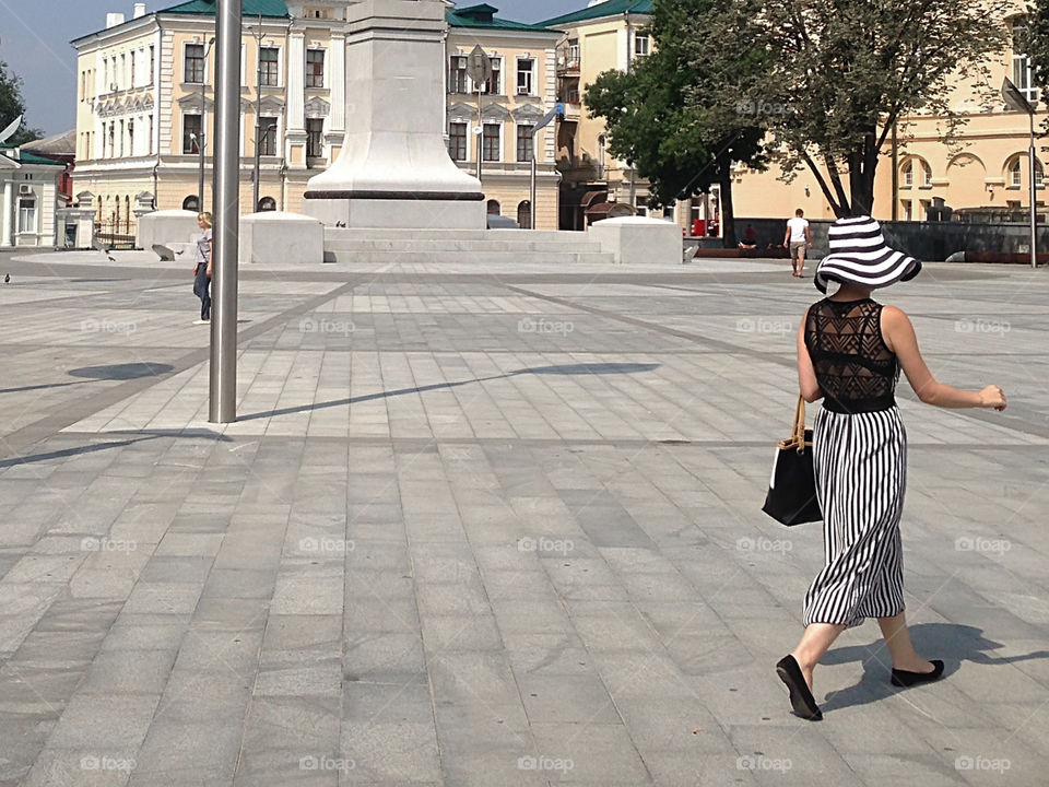 Enjoying the last summer days walking in the city 