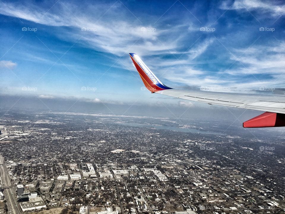 Southwest plane taking off from Albuquerque 