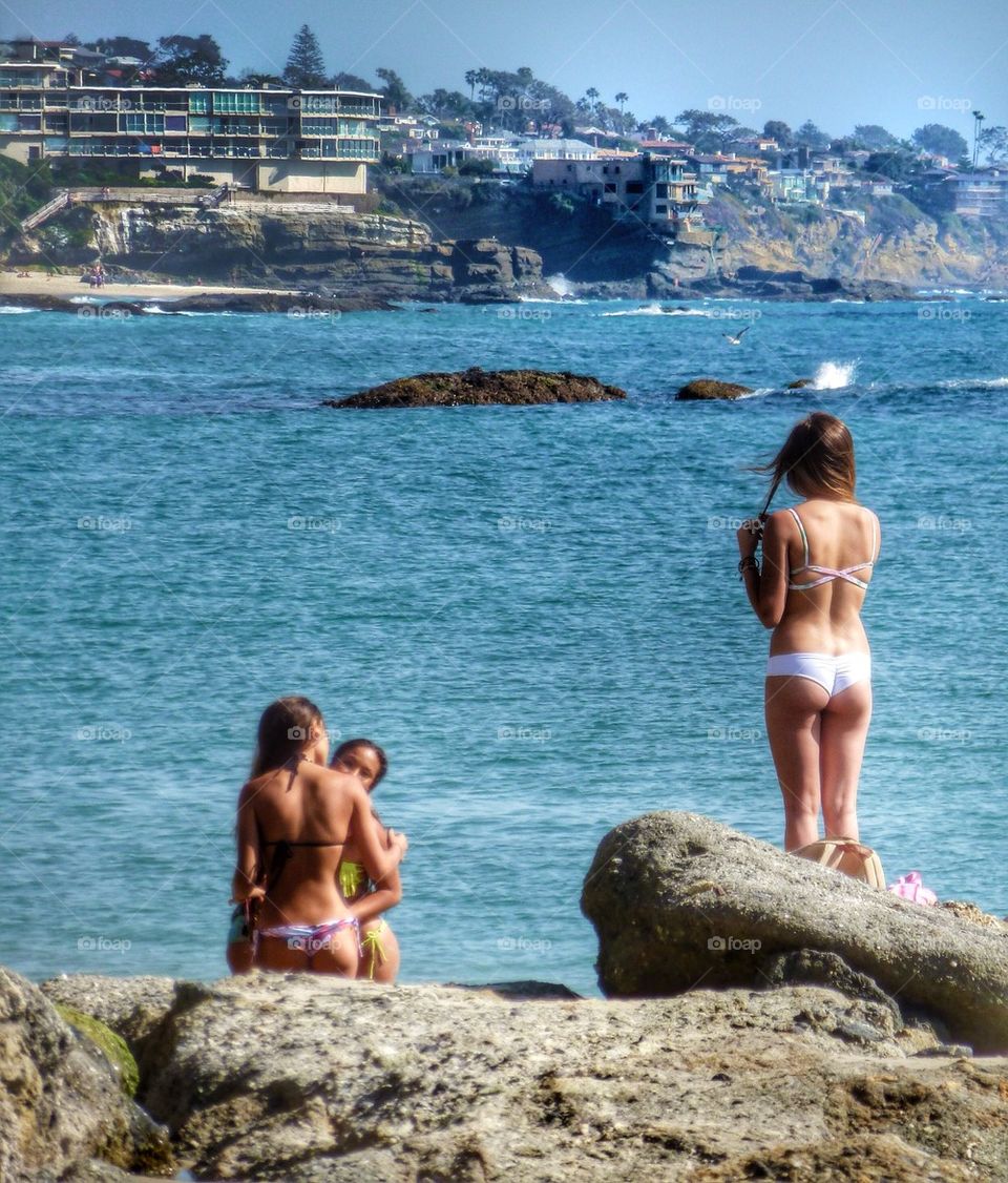 Girls at the beach