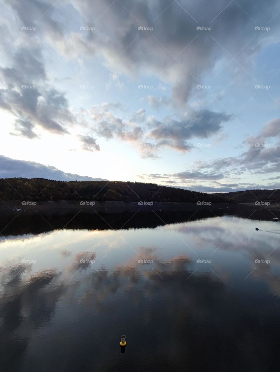 Reflections at sunset
