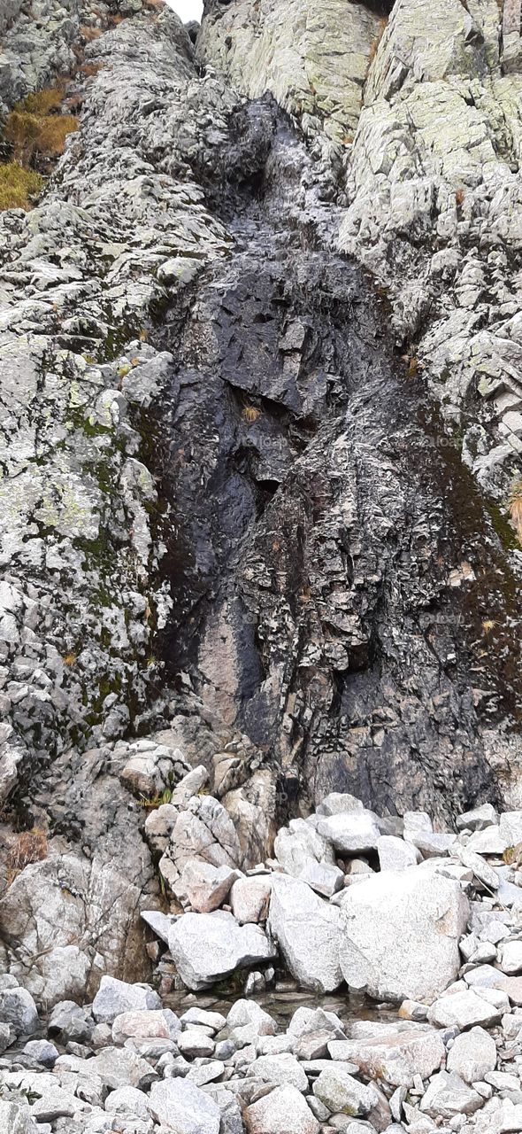 Rocks in tha hilly mountains