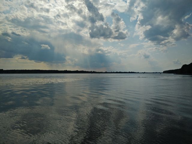 Clouds over the lake