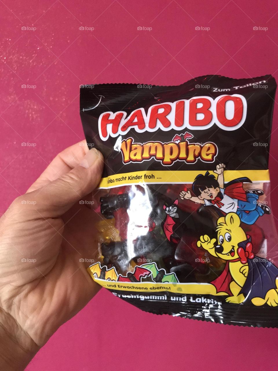 haribo soft children's candies in the shape of a vampire