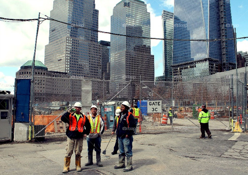 Workers at Ground Zero NYC