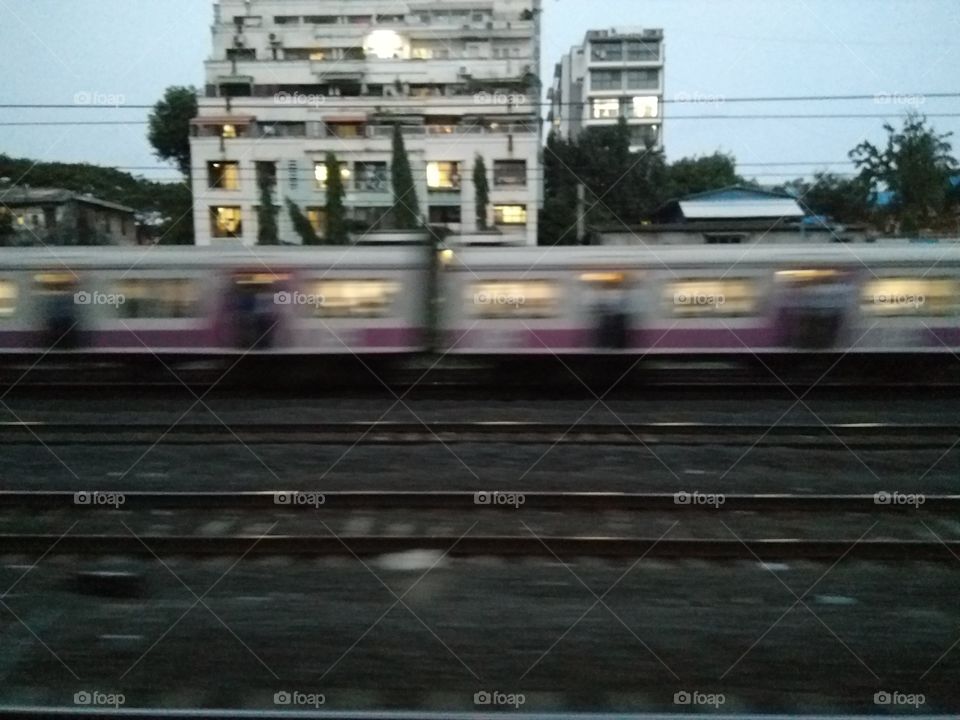 train in motion